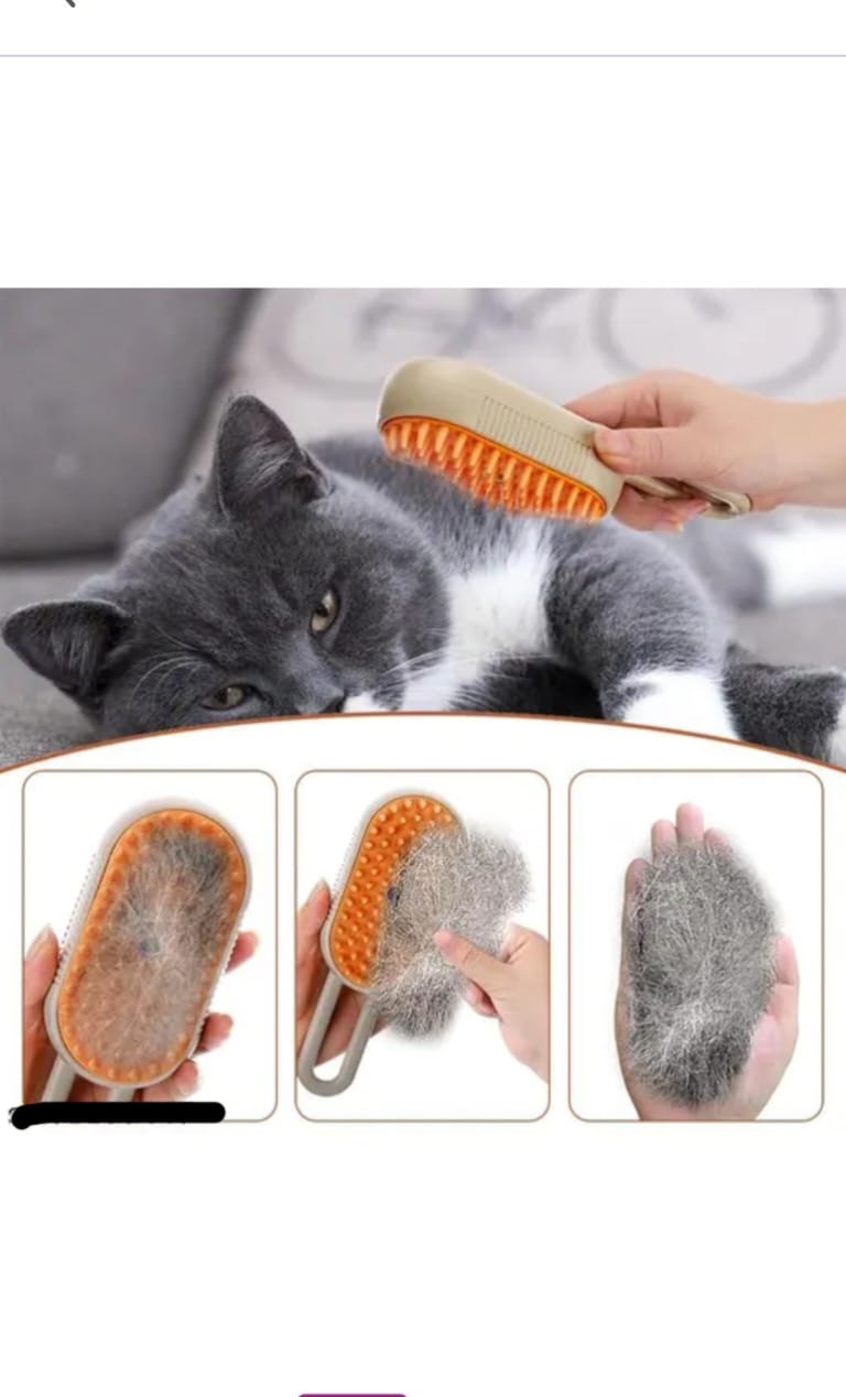 Steam Brush for Dog Catt Steam Brush 3 in 1 Water Brush