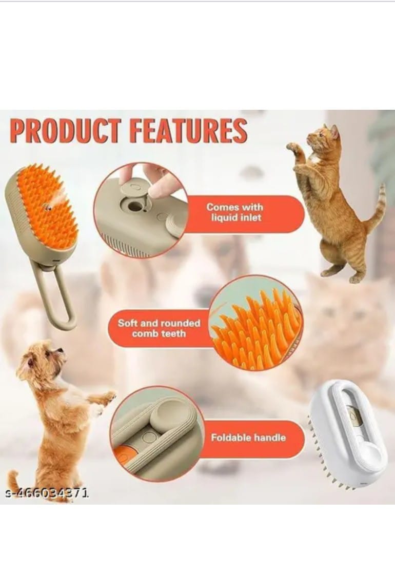 Steam Brush for Dog Catt Steam Brush 3 in 1 Water Brush