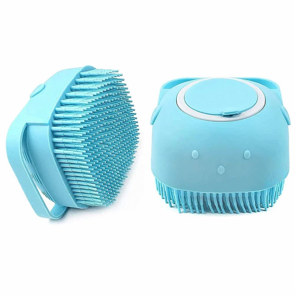 Bath Brush Body Scrubber Shampoo Dispenser Dog or Cat