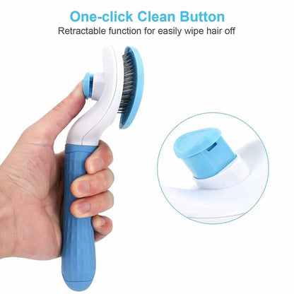 Self Cleaning Slicker Brush, Pet Grooming Shedding Brush for Dogs and Cats